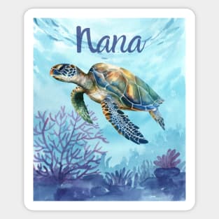 Nana-Sea Turtle Design Sticker